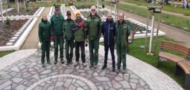 Besuch der neuen Grabanlage Friedhof Pfungstadt