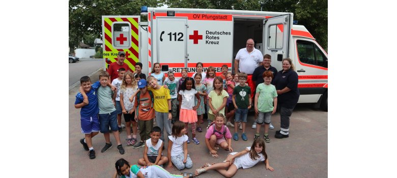 Sommerferienaktionen unter dem Motto „Hinter die Kulissen schauen“ in Pfungstadt und Umgebung - 08. bis 12. Tag Kinder besuchen DRK Pfungstadt