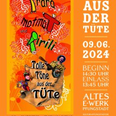 „Trara, Tamtam und Tirili“ jubelt es in der TATÜTe Veranstaltungsplakat: „Trara, Tamtam und Tirili“ jubelt es in der TATÜTe