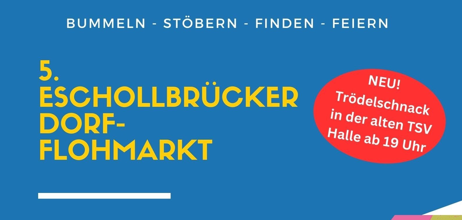 Bunt Foto Flohmarkt Poster - Flyer