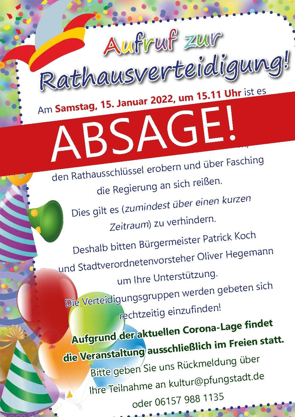 ABSAGE! 
