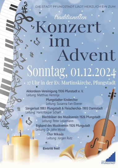 01.12., 17 Uhr, Ev. Martinskirche Pfungstadt