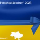 Aktionsflyer Ukrainische Flagge blau-gelb
