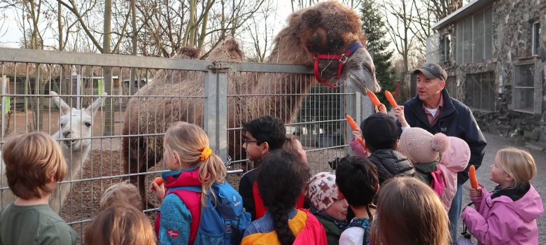 Besuch im Rahmen des Kindertreffs Eschollbrücken bei der „Keller Ranch“ in Weiterstadt