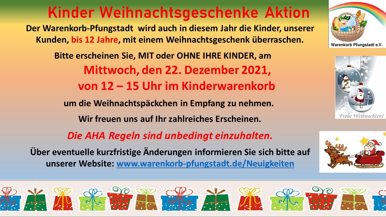 Der Warenkorb e. V. informiert