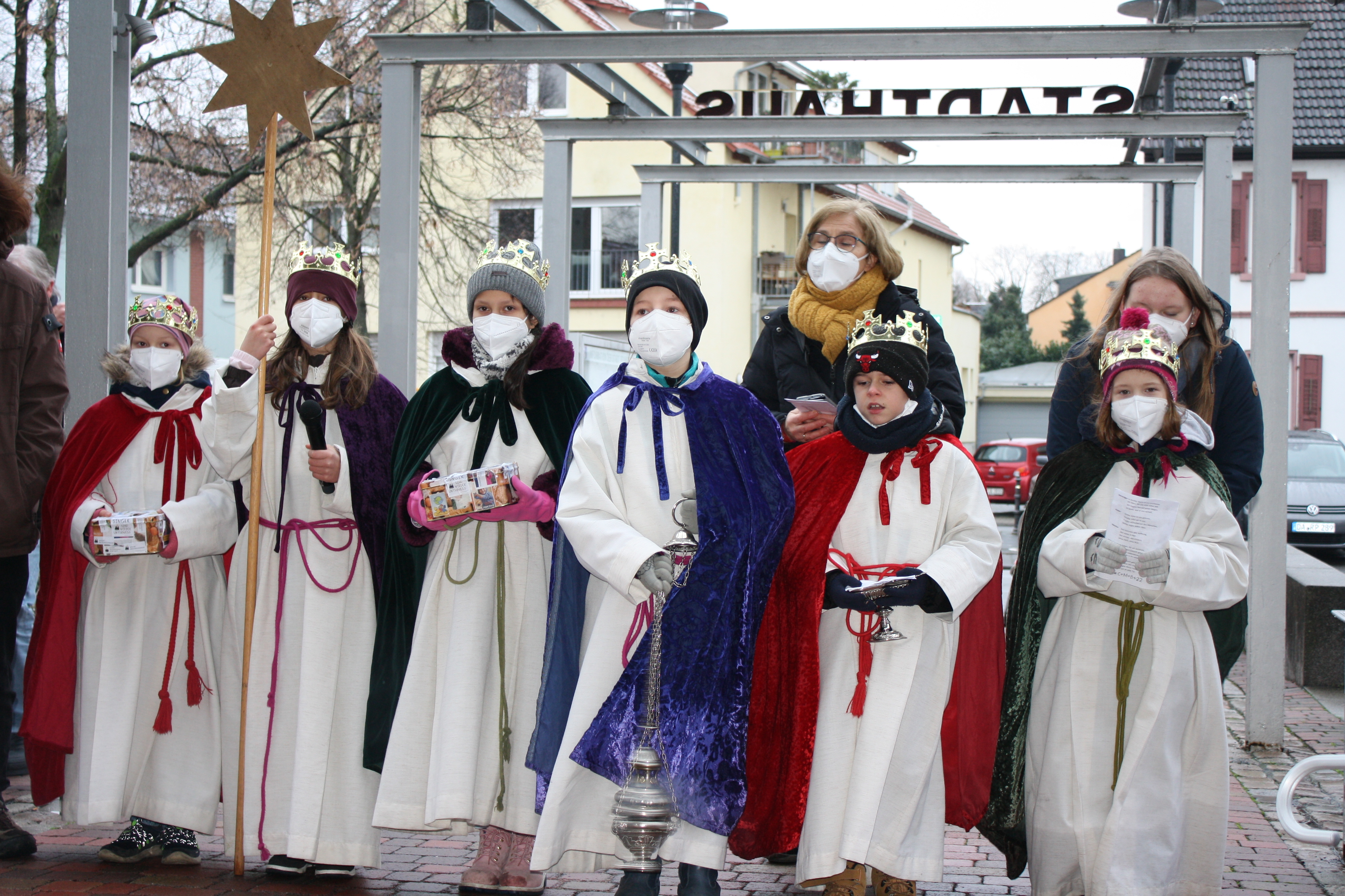 Die Sternsinger besuchen das Stadthaus