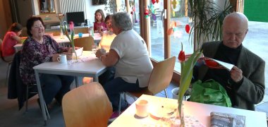 Kaffee und Kuchen für die Gäste