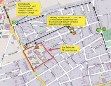 Sponsorenlauf Friedrich-Ebert-Schule > Linie PE kann Haltestellen nicht anfahren Straßenkarte