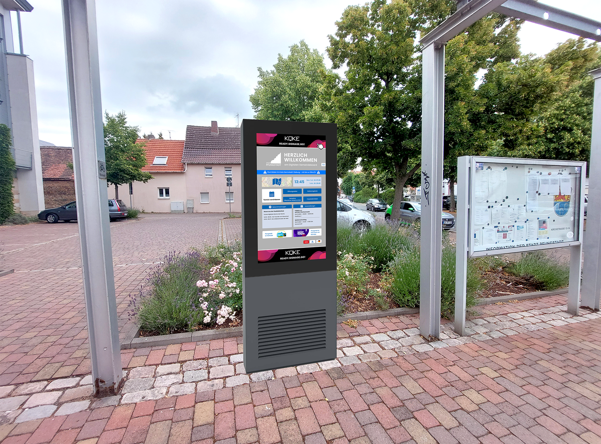Foto vor dem Stadthaus