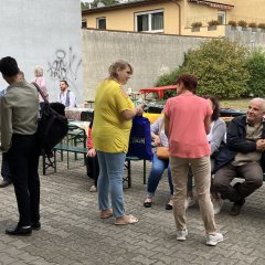Gäste im Freien