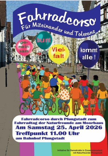 Fahrradtag 2026 am Moorhaus Plakat Fahrrad-Corso