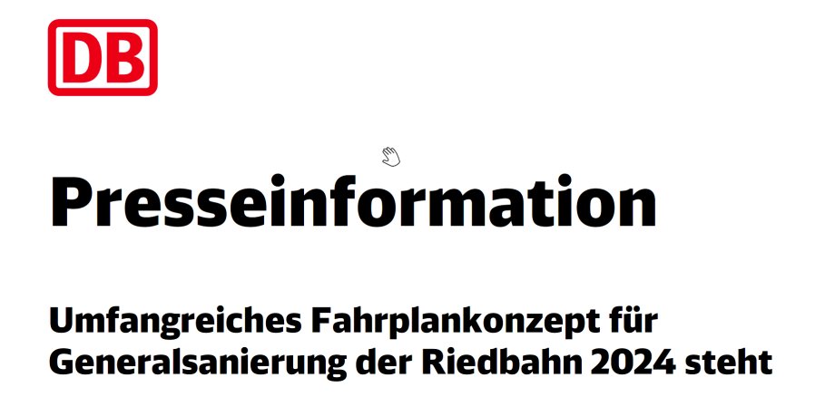 Presseinformation DB