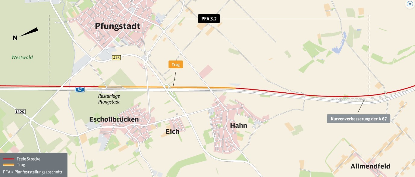 Karte ICE Neubaustrecke