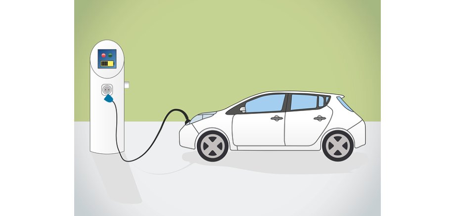 E-Auto an Ladestation
