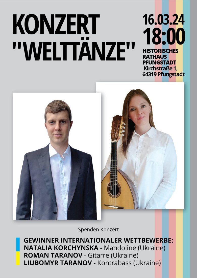 Konzertplakat Konzert Welttänze