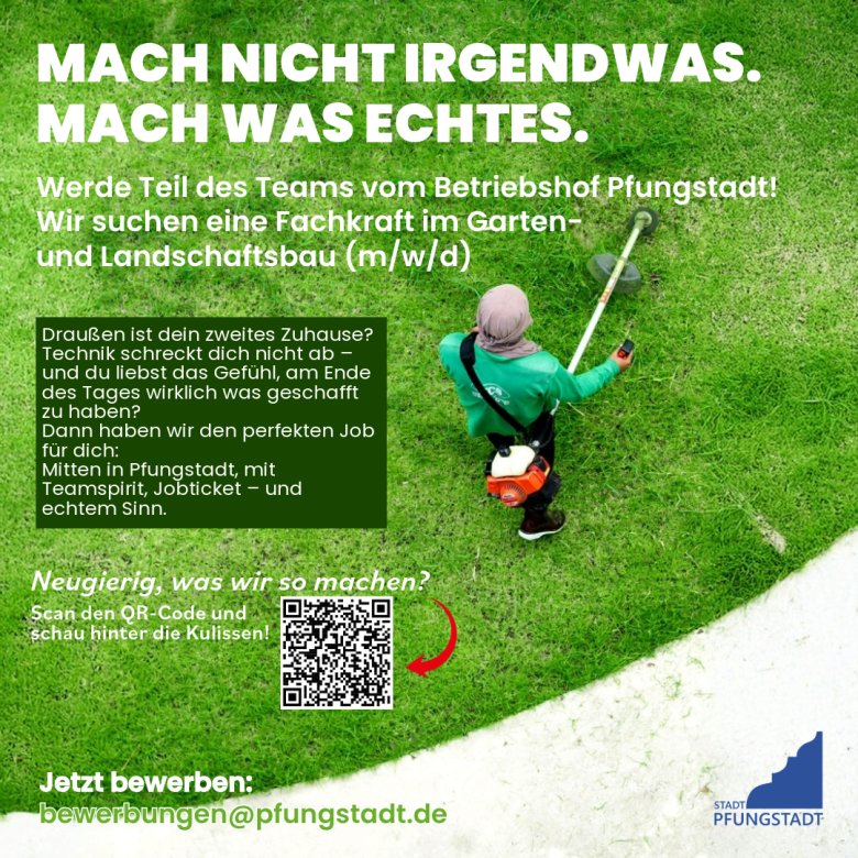 Jobangebot Garten- und Landschaftsbau