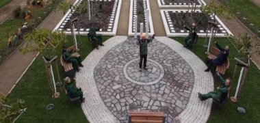 Besuch der neuen Grabanlage Friedhof Pfungstadt