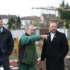 Besuch der neuen Grabanlage Friedhof Pfungstadt
