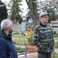 Besuch der neuen Grabanlage Friedhof Pfungstadt