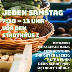 Plakat "Wochenmarkt" Samstag