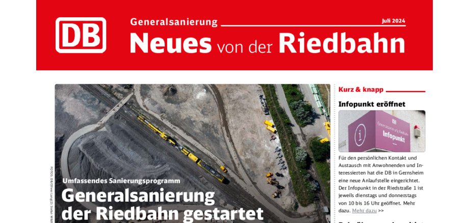Neues von der Riedbahn