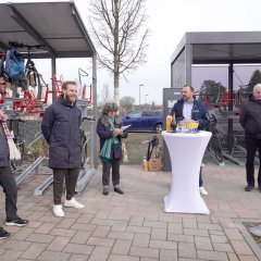 Offizielle Einweihung der Fahrrad-Schließanlage am Bahnhof Pfungstadt