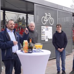 Offizielle Eröffnung der Fahrrad-Schließanlage am Bahnhof Pfungstadt 
