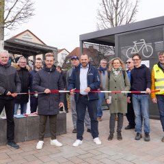 Offizielle Eröffnung der Fahrrad-Schließanlage am Bahnhof Pfungstadt 