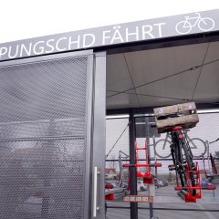 Neue Fahrrad-Schließanlage am Bahnhof Pfungstadt 