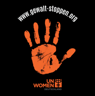 Logo UN Woman, orange hand