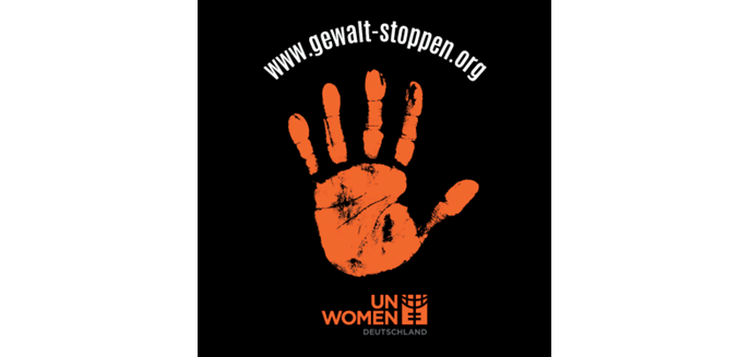 Logo UN Woman, orange hand
