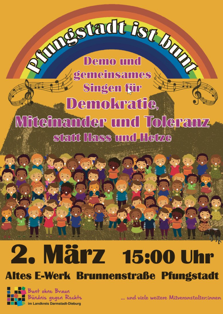 Plakat Plakat Pfungstadt ist bunt