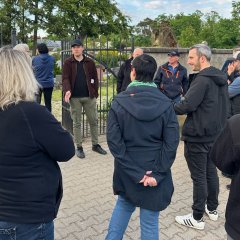 Teilnehmer beim Stadtspaziergang