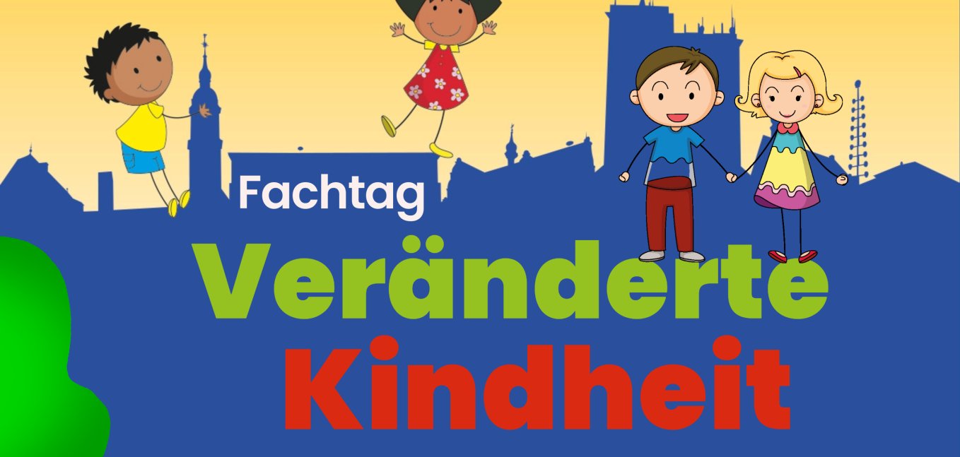 Veranstaltungsplakat: Fachtag "Veränderte Kindheit" am 19. September 2025 in Pfungstadt