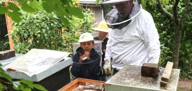 Sommerferienaktionen unter dem Motto „Hinter die Kulissen schauen“ in Pfungstadt und Umgebung Kinder besuchen den Imker Hans Oldag in Pfungstadt