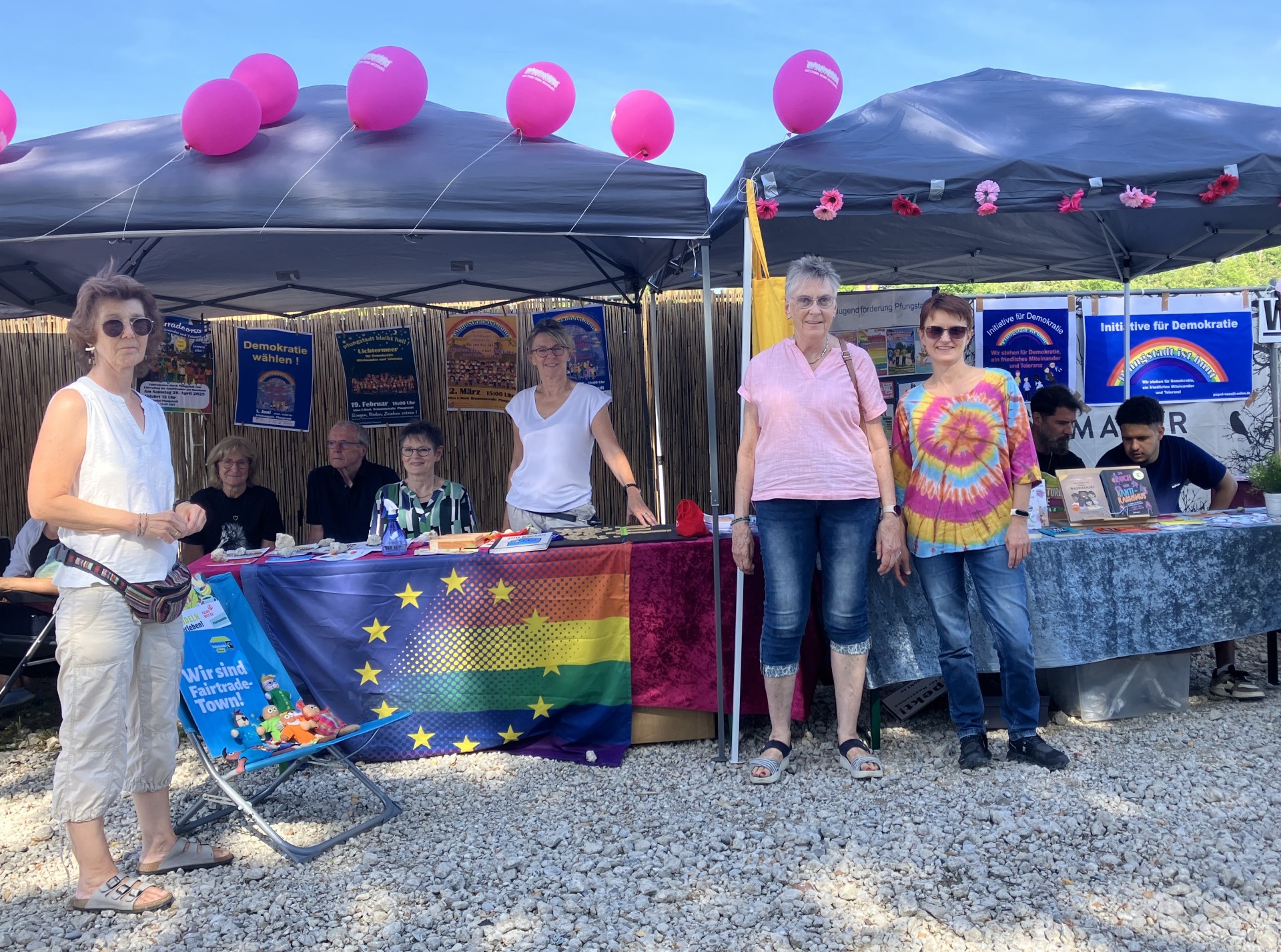 Infostand "Pfungstadt ist bunt" beim Phungo-Festival