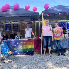 Infostand "Pfungstadt ist bunt" beim Phungo-Festival