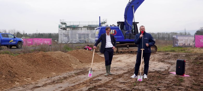 Spatenstich für bezahlbaren Wohnraum und nachhaltige Häuser in Pfungstadt/Eschollbrücken
