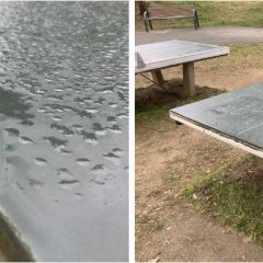 Vandalismusschaden im Friedenspark Pfungstadt