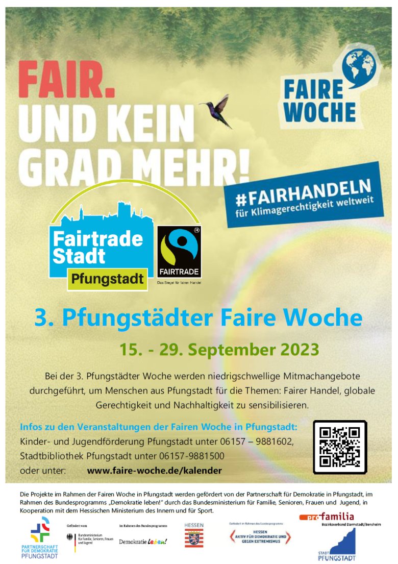 Plakat Pfungstädter Faire Woche