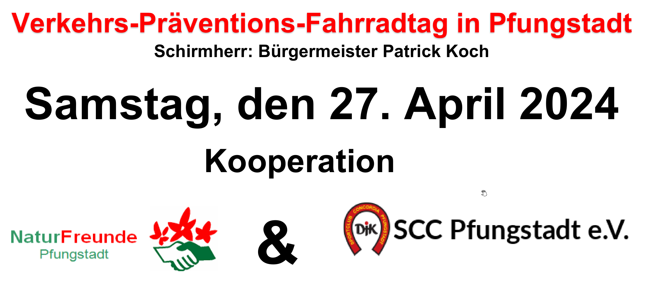 Plakat Verkehrs-Präventions-Fahrradtag in Pfungstadt