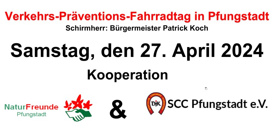 Plakat Verkehrs-Präventions-Fahrradtag in Pfungstadt