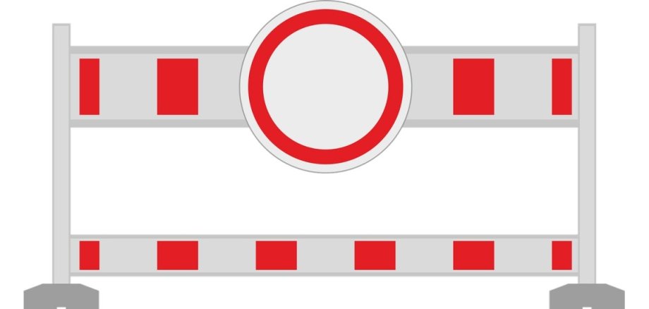 Bild einer rot-weißen Barriere mit Durchfahrt verboten