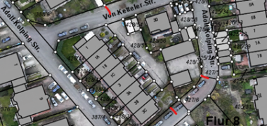 Straßenkartenausschnitt