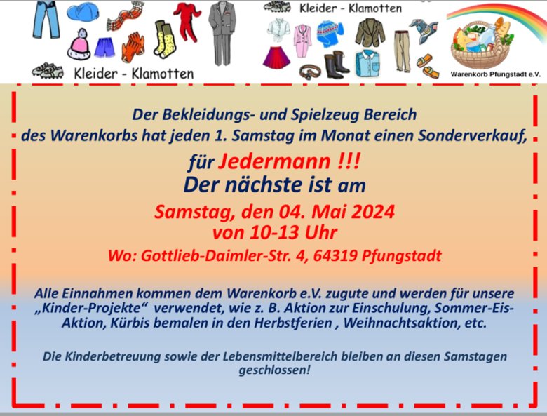 Plakat Warenkorb ... für jedermann