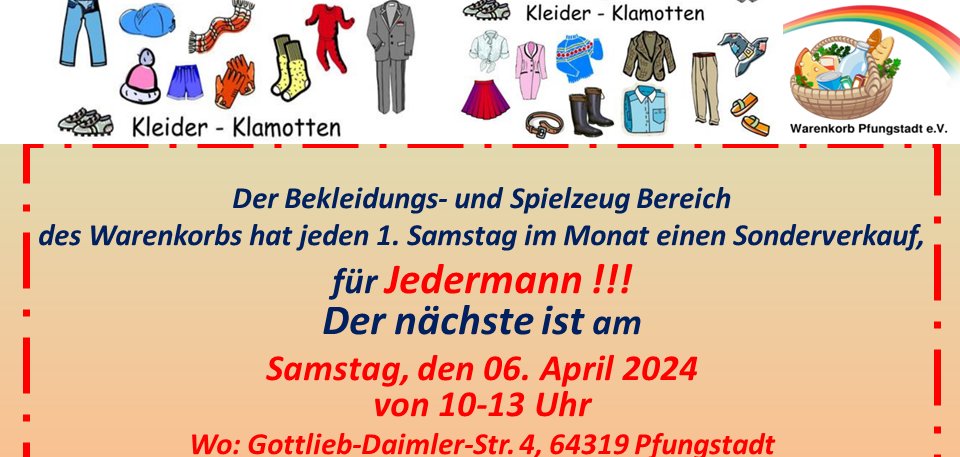 Plakat Warenkorb e. V.