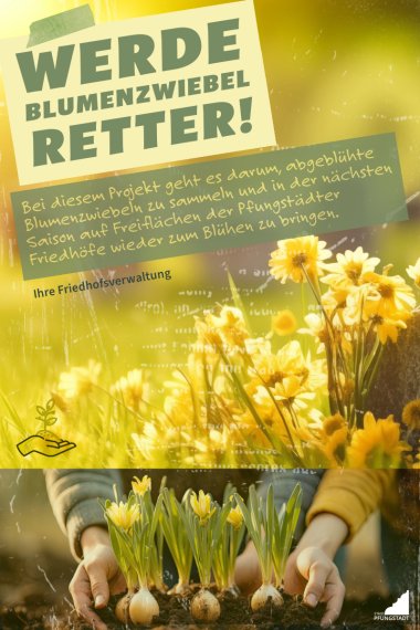 Werde Blumenzwiebelretter