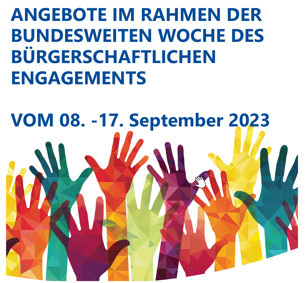 Plakat zur Woche des bürgerschaftlichen Engagements 