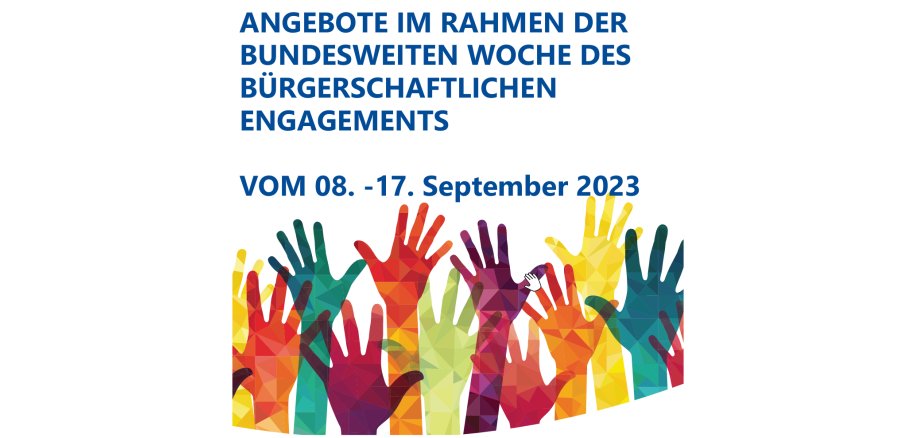 Plakat zur Woche des bürgerschaftlichen Engagements 
