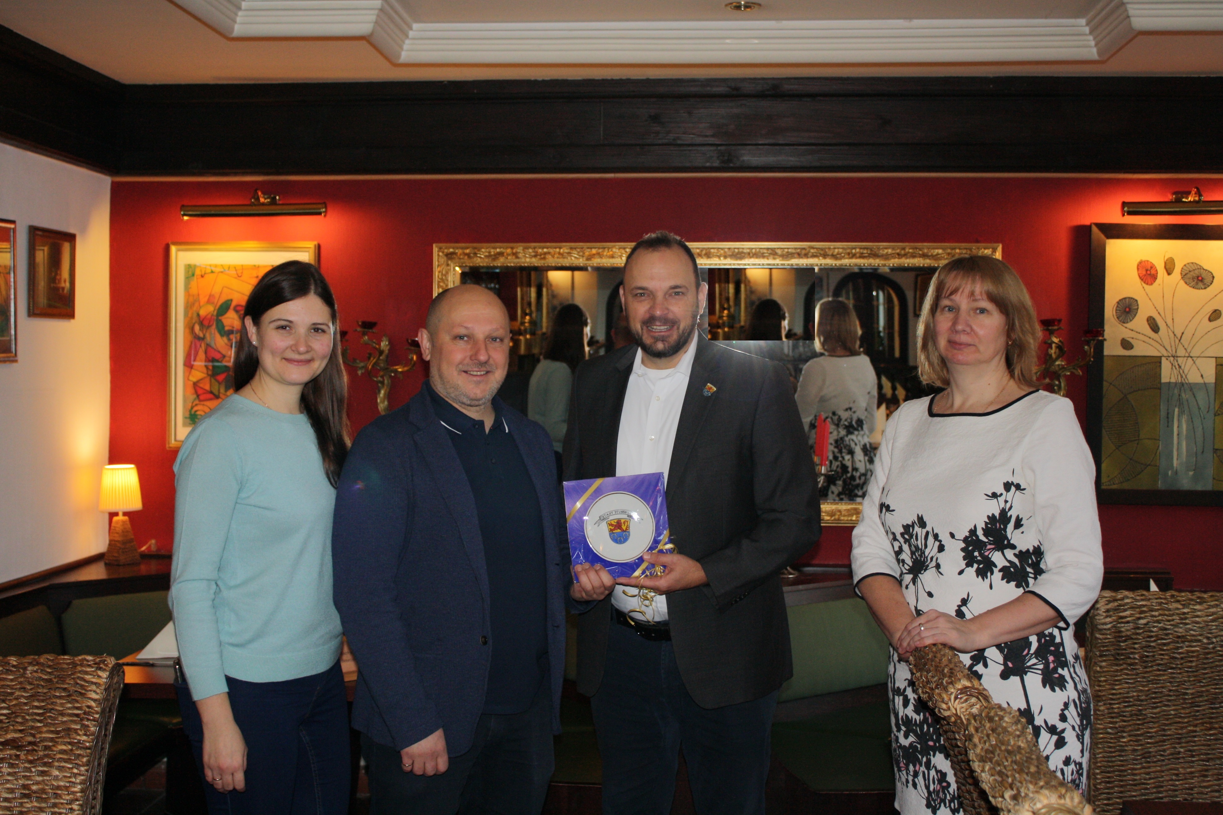 Gruppenfoto mit Bürgermeister Koch